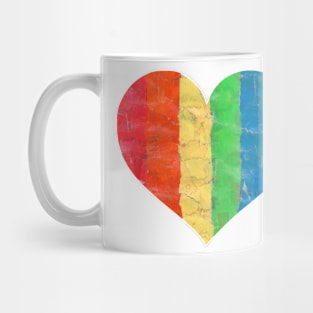 Pride mixed media heart Mug